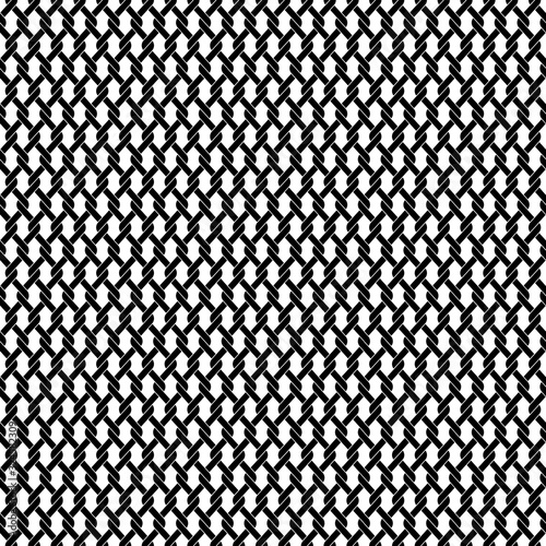 black and white chainlink lattice seamless vector background pattern