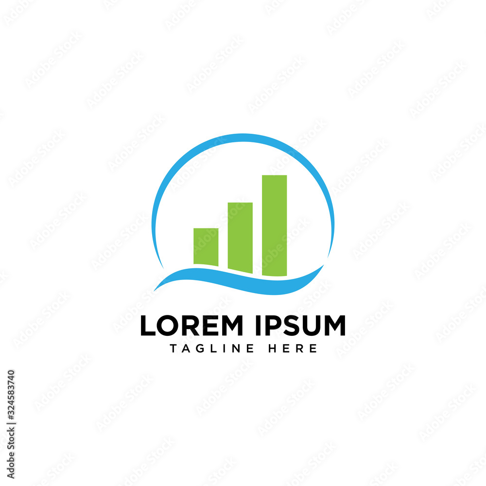 Business Finance professional logo template vector icon