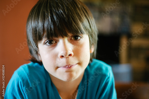 portrait of 8 year old male child