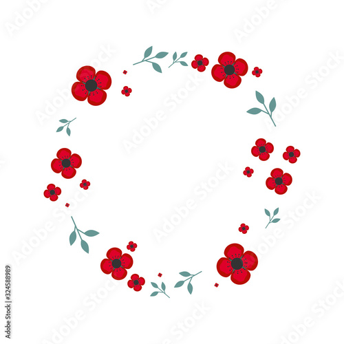This is frame with flowers, leaf. Could be used for flyers, banners, postcards, holidays decorations, spring holidays, Women’s Day, Mother’s Day, wedding.