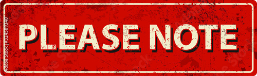 please note- vintage rusty metal sign.