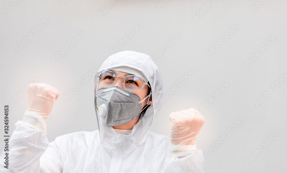 Doctor gesture up confidence Let the patient for outbreak COVID-19. medical in laboratory for Prevention of pandemic in Wuhan China. scientist in biological protective Epidemic virus outbreak concept Doctor gesture up confidence Let the patient for outbreak COVID-19. medical in laboratory for Prevention of pandemic in Wuhan China. scientist in biological protective Epidemic virus outbreak concept