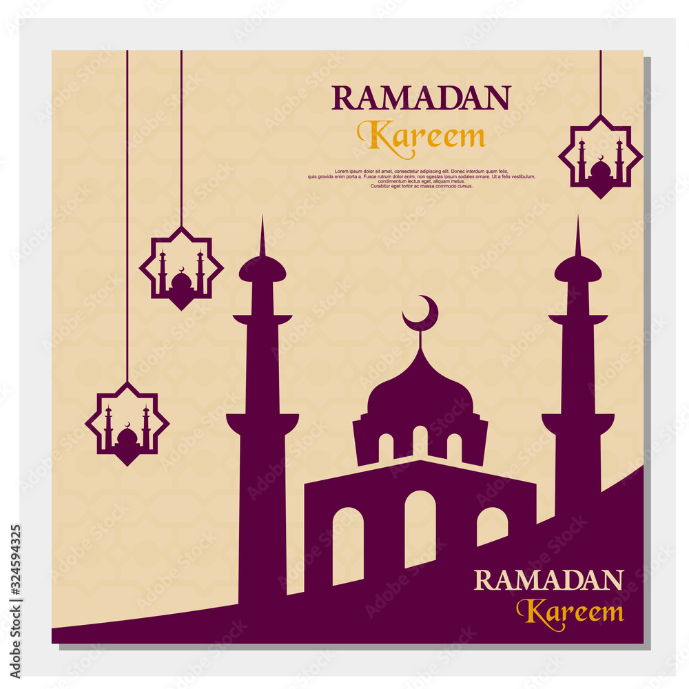 Ramadan Kareem Greeting Card or Background design vector. Ramadan Kareem Greeting Card or Background design vector.