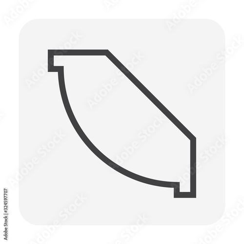 crown cornice icon