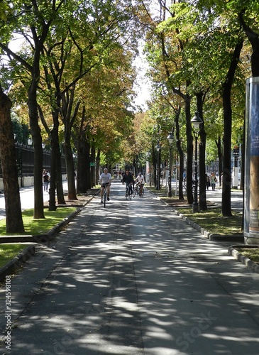 Photography Vienna, Austria, Ringstrasse, Bicycle Lane