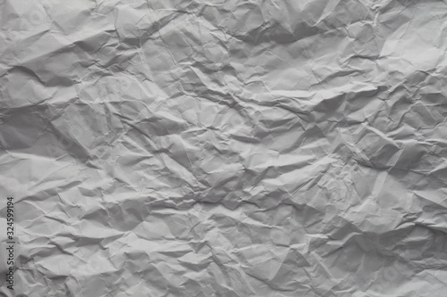 wrinkled white sheet of paper texture