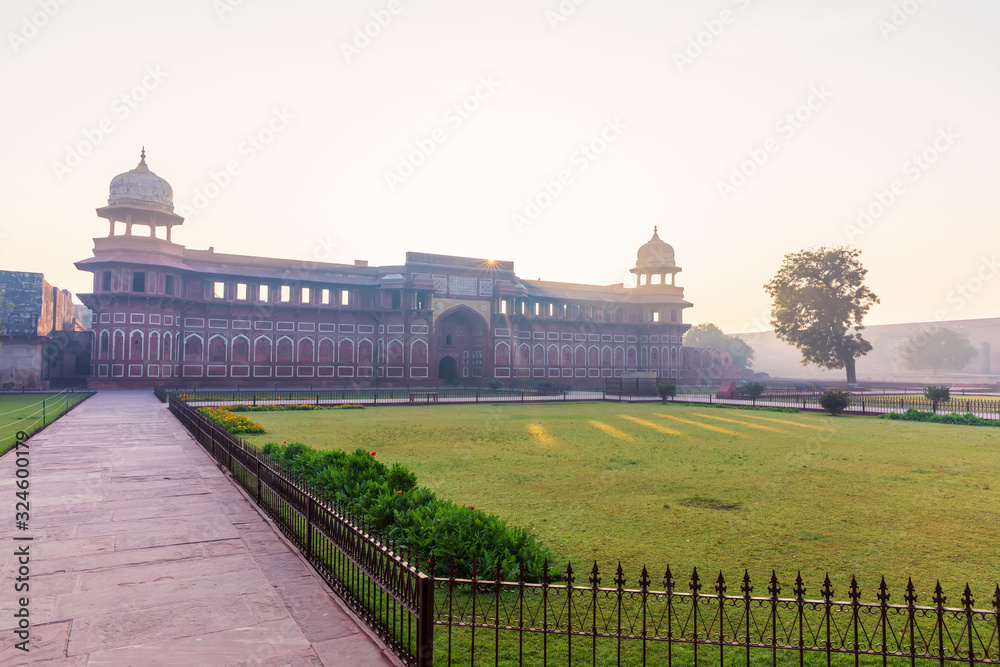 Agra Fort, view on the Jahangir Palace, no people