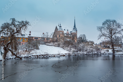 Ahorn castle in snow #324600546