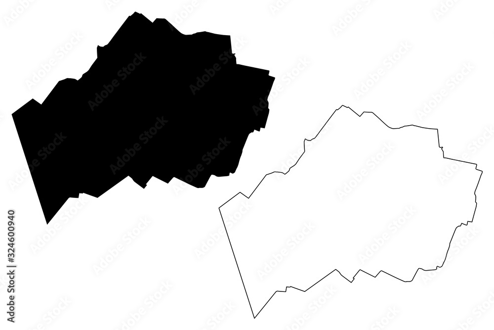 Marupe Municipality (Republic of Latvia, Administrative divisions of Latvia, Municipalities and their territorial units) map vector illustration, scribble sketch Marupe map