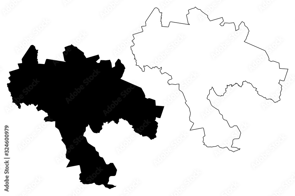 Naukseni Municipality (Republic of Latvia, Administrative divisions of Latvia, Municipalities and their territorial units) map vector illustration, scribble sketch Naukseni map