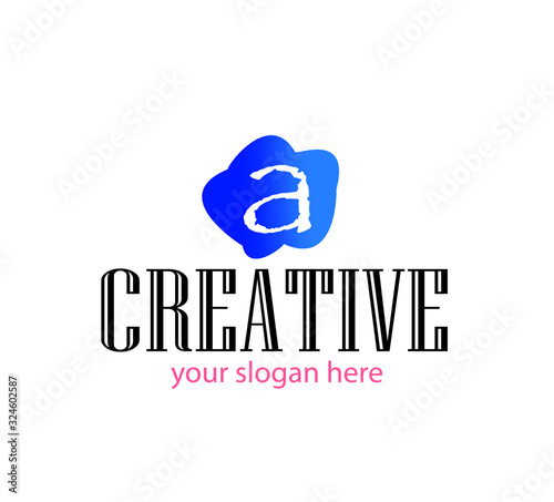 creative a letter logo. vector.
