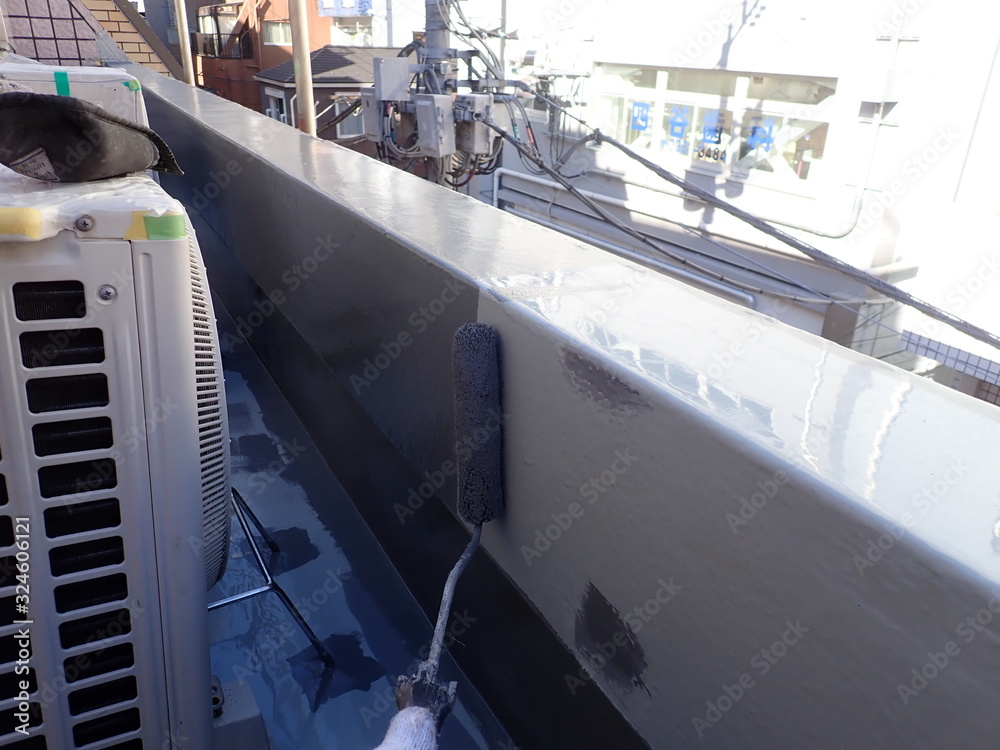 Naklejka premium 防水工事