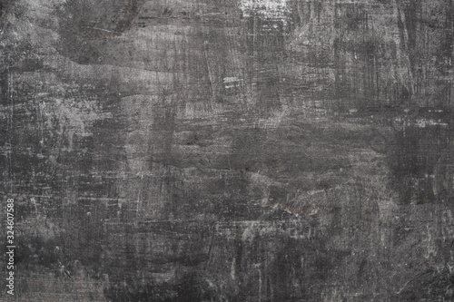 Black-and-white texture of a sheet of iron painted with paint, subject to corrosion from time.