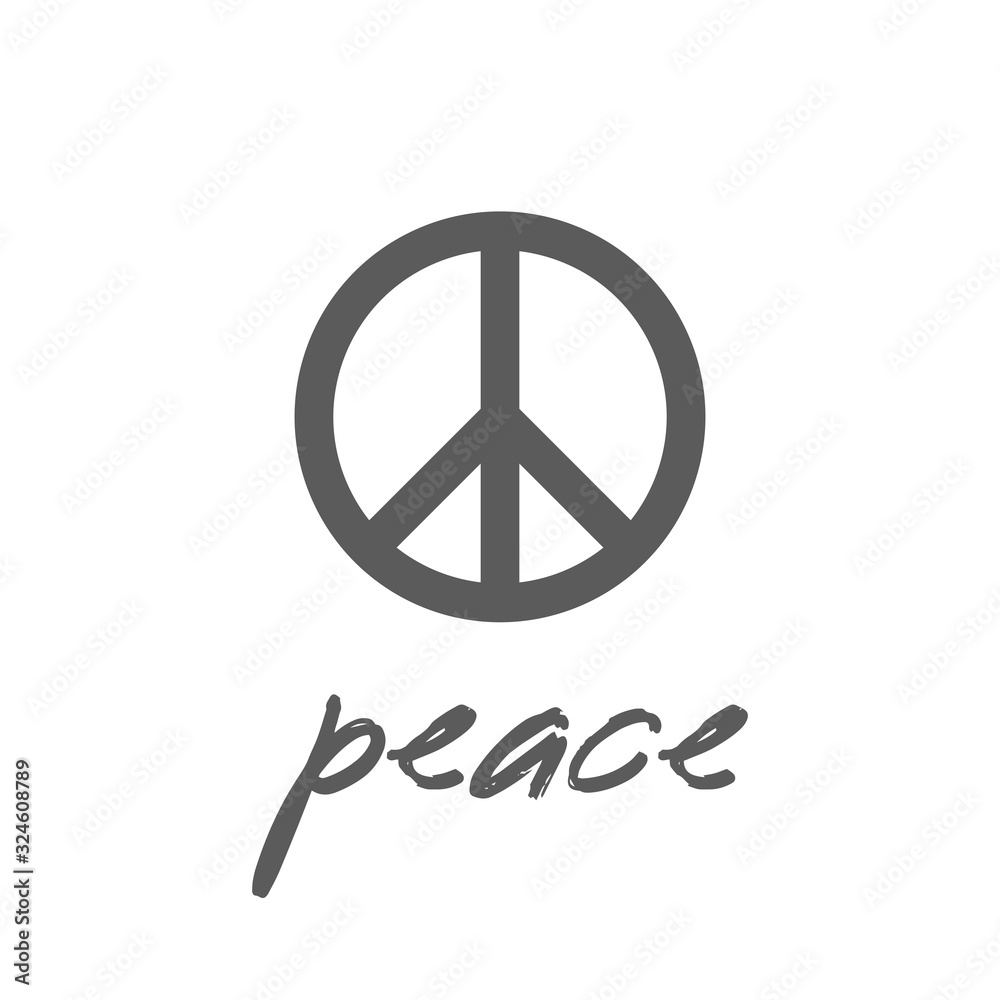Peace symbol, pacifist vector icon Peace symbol, pacifist vector icon
