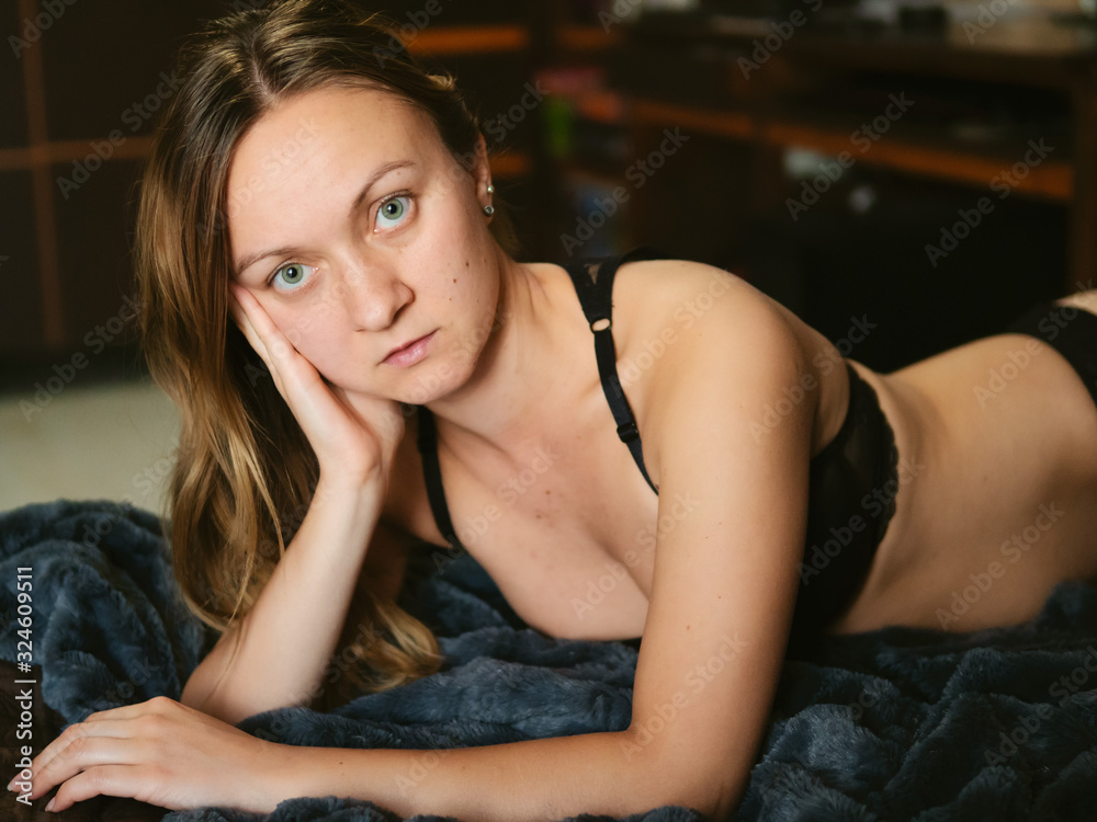 Seductive woman in sexy lingerie Seductive woman in sexy lingerie