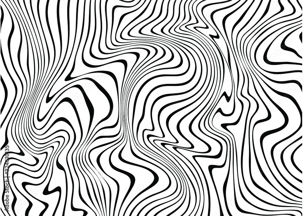 Thin beautiful curved black lines on a white background. Modern vector background Thin beautiful curved black lines on a white background. Modern vector background