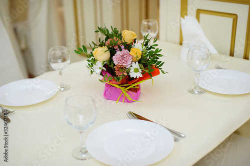 bouquet of the flowers on a table