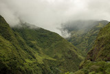 Amazing landscape in Ecuador, with mountains and clouds