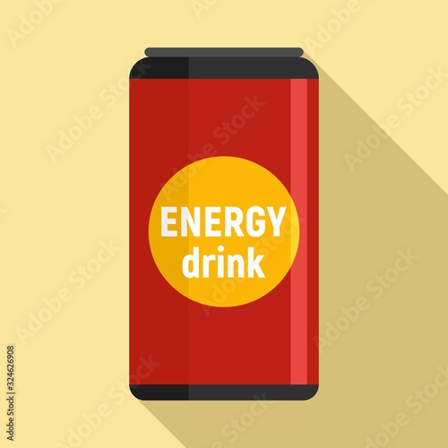 Wallpaper Mural Energy drink product icon. Flat illustration of energy drink product vector icon for web design Torontodigital.ca