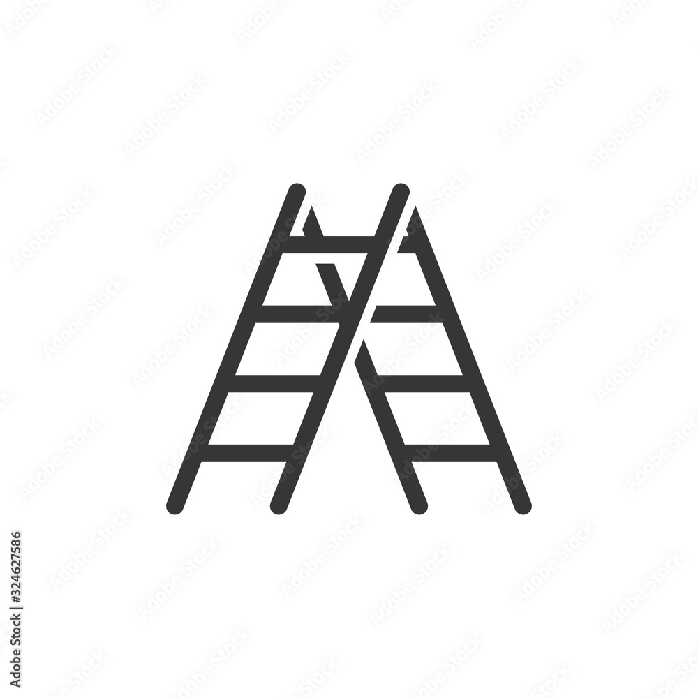Ladder Icon Flat Vector Illustration Ladder Icon Flat Vector Illustration