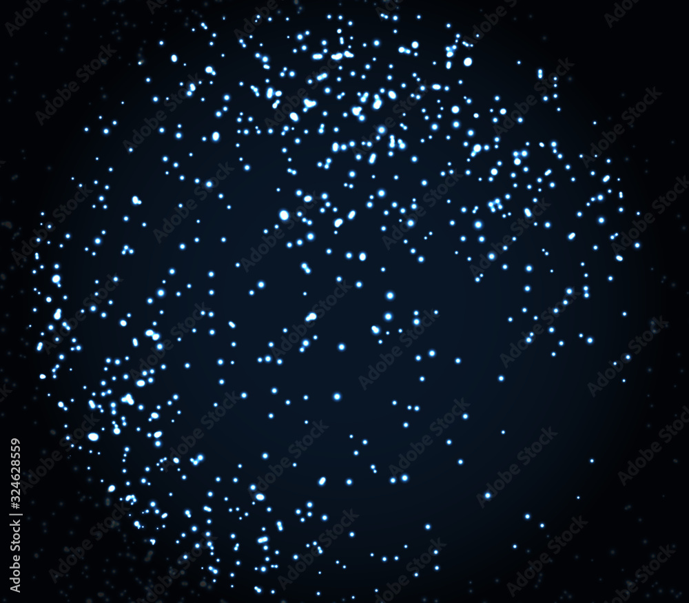 Fototapeta premium Space Stars Background. Vector Illustration