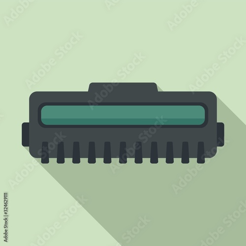 Laser cartridge printer icon. Flat illustration of laser cartridge printer vector icon for web design