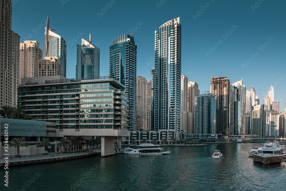 Dubai Marina at sunset Dubai Marina at sunset