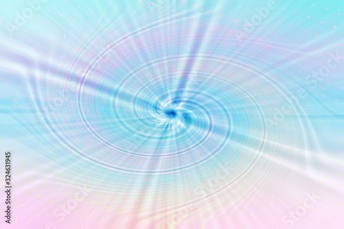 An abstract iridescent psychedelic spiral background image.