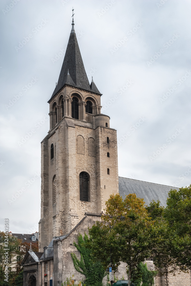 Bell tower of a Church in Paris.