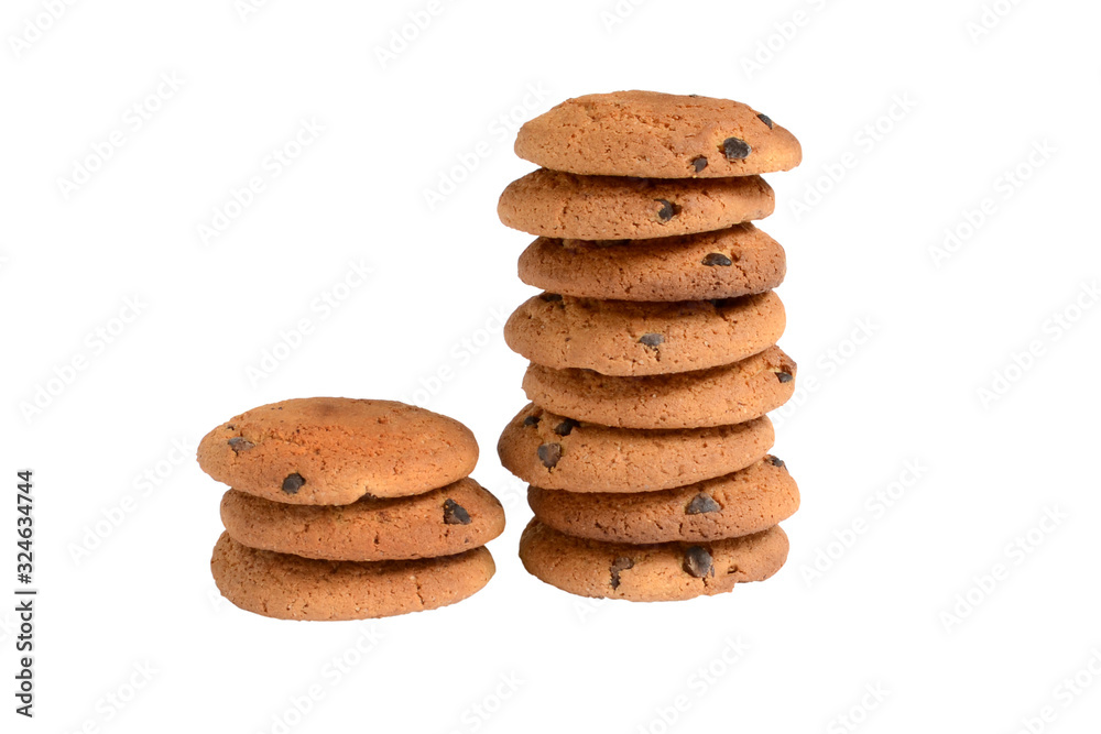 Oatmeal cookies isolated on white background Oatmeal cookies isolated on white background