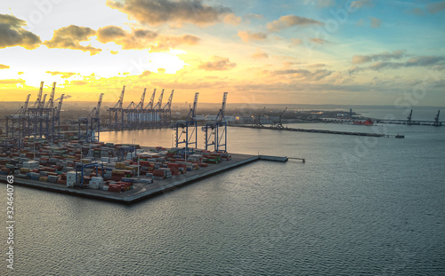 dct terminal port gdansk from above