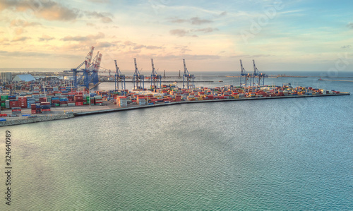 dct terminal port gdansk from above