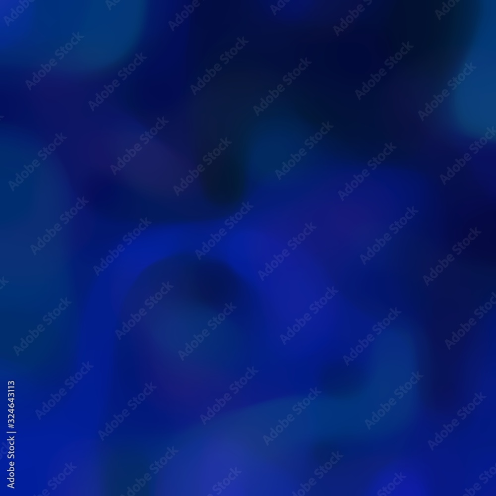 soft blurred square format background bokeh graphic with midnight blue, very dark blue and dark blue colors space for text or image