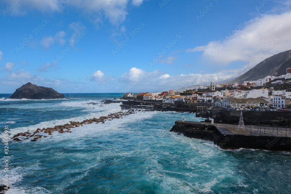 Natural Monument of Roque de Garachico near Garachico town, Tenerife, Canary Islands, Spain Natural Monument of Roque de Garachico near Garachico town, Tenerife, Canary Islands, Spain