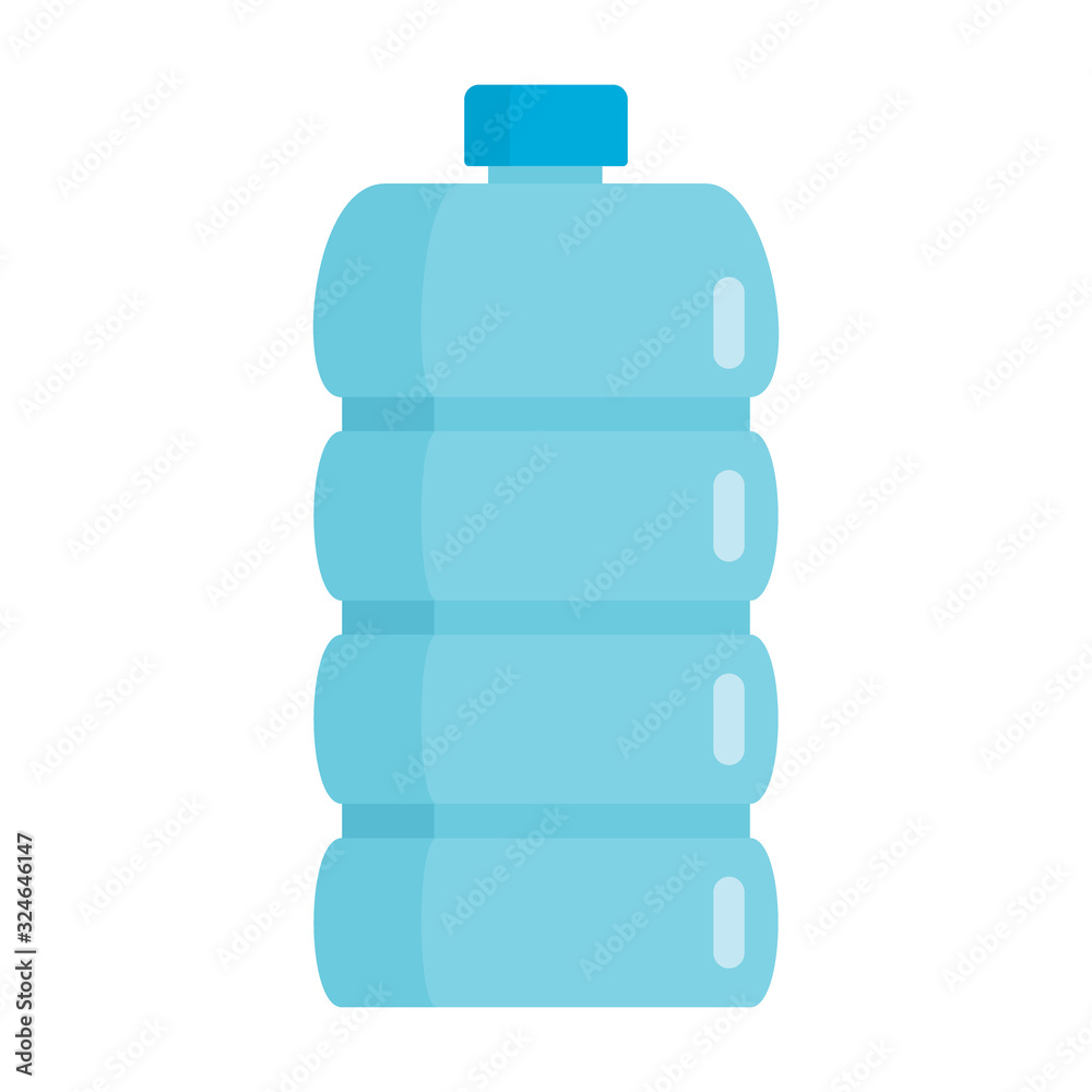 Flat plastic pure drink bottle mockup isolated on white background vector illustration. Element for web, game and advertising pure drink bottle illustration Flat plastic pure drink bottle mockup isolated on white background vector illustration. Element for web, game and advertising pure drink bottle illustration