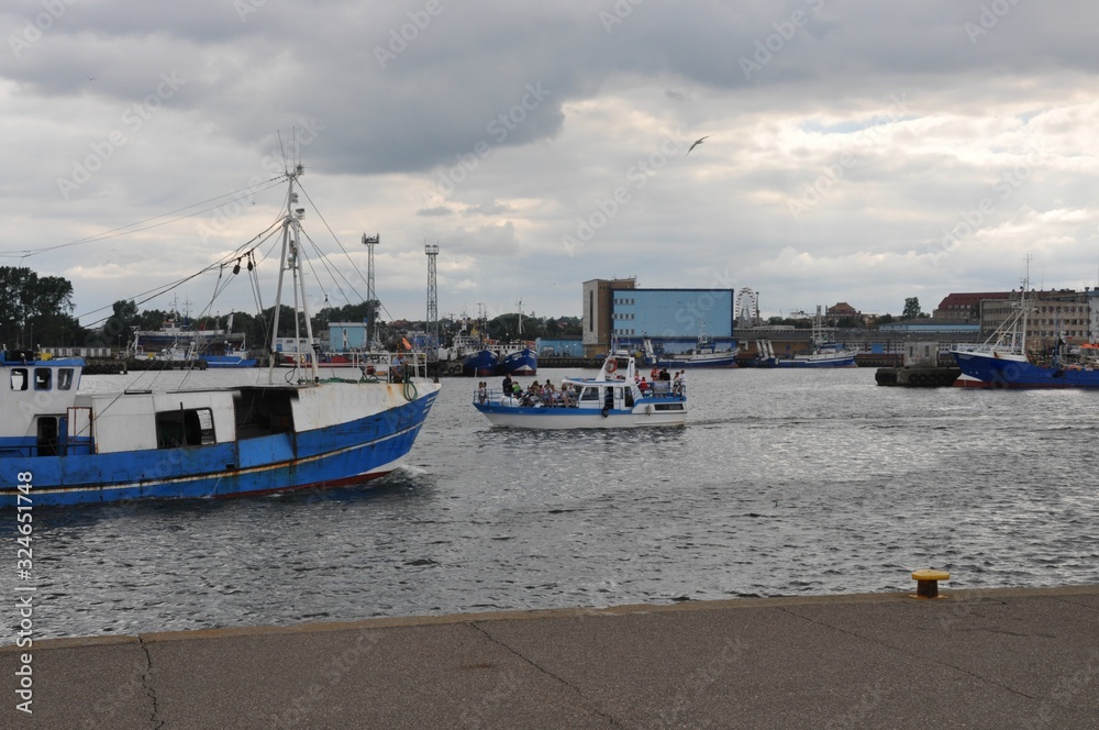 Kuter rybacki, Władysławowo, Polska foto de Stock | Adobe Stock