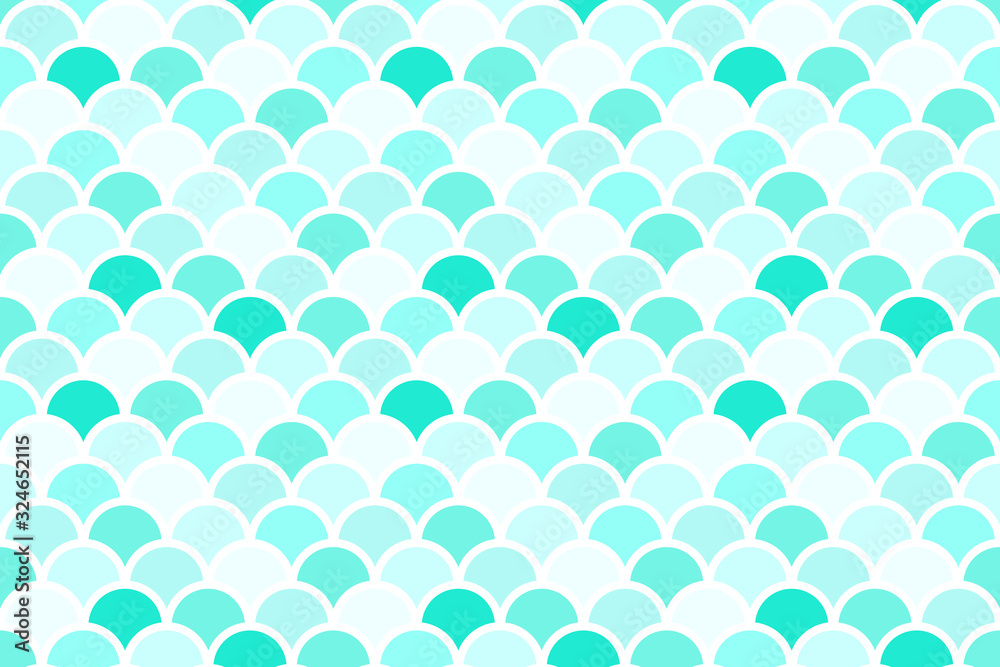 Vector seamless fish scales pattern. Beautiful oriental ornament. Design for fabric, textile, wallpaper, wrapping Vector seamless fish scales pattern. Beautiful oriental ornament. Design for fabric, textile, wallpaper, wrapping