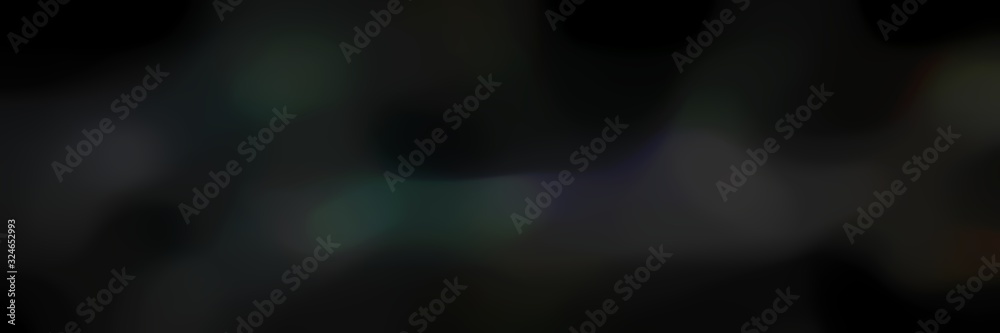 smooth landscape format background graphic with black, very dark blue and very dark green colors and space for text
