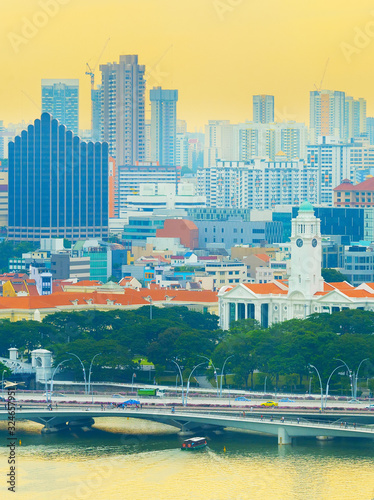 Singapore river, Downtown, ...