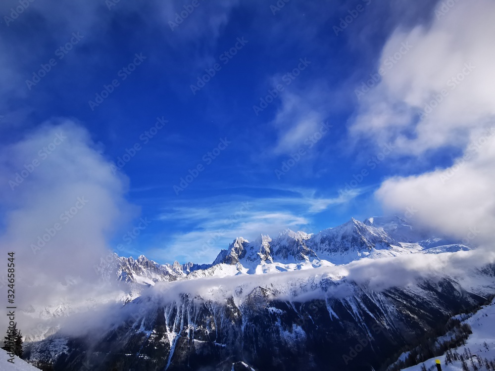 chamonix mont blanc winter mountain mountains beautiful snow vacation france europe sky sunset sunrise happy fun