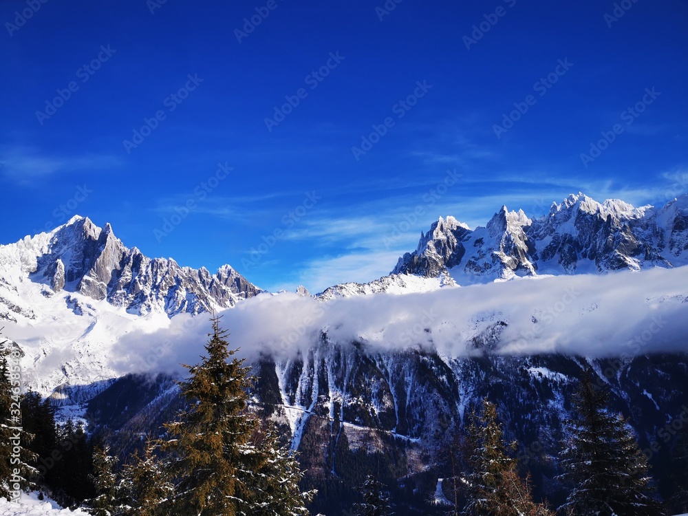 chamonix mont blanc winter mountain mountains beautiful snow vacation france europe sky sunset sunrise happy fun