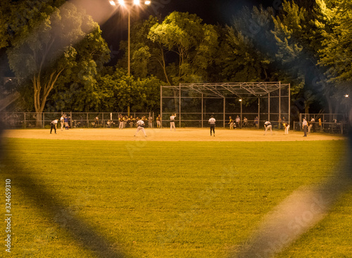 park at night for baseball