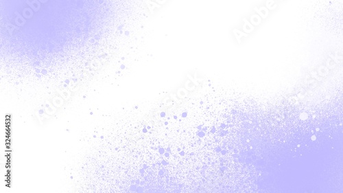 Digital illustration of a rectangular horizontal lavender background with white airbrush splashes. Print for fabrics  posters  banners  web design  cards  paper packaging and products  scrapbooking.