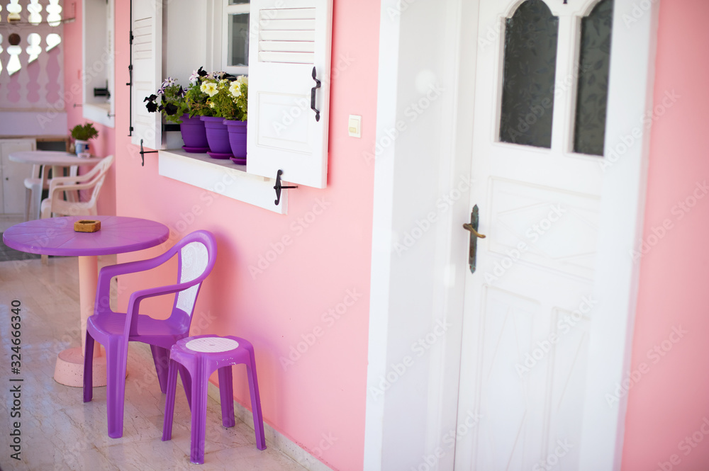 Fototapeta premium terrasse des cyclades