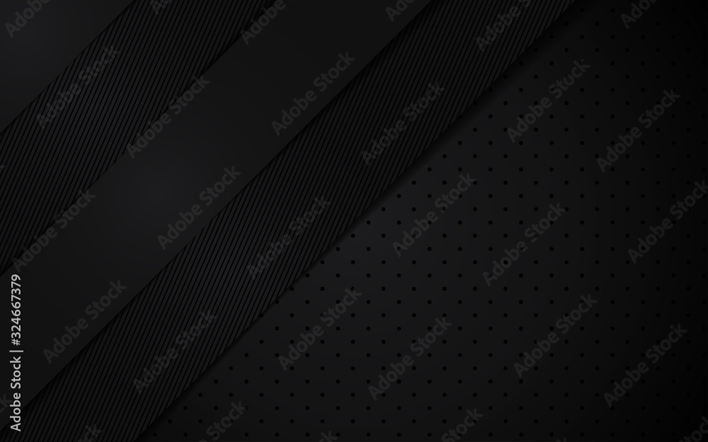 Dark abstract geometric background with paper shapes overlapping layers. Elegant and modern vector design concept for use element cover design, brochure, poster, flyer, wallpaper, banner, card Dark abstract geometric background with paper shapes overlapping layers. Elegant and modern vector design concept for use element cover design, brochure, poster, flyer, wallpaper, banner, card