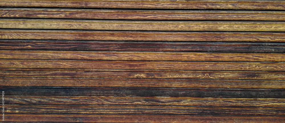 Fototapeta premium Texture of old wood plank surface background