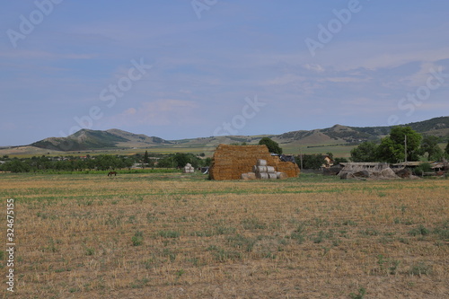 Fototapeta Naklejka Na Ścianę i Meble -  Farmland in the Macin Mountains