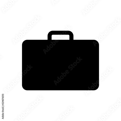 Suitcase, Luggage icon, logo isolated on white background