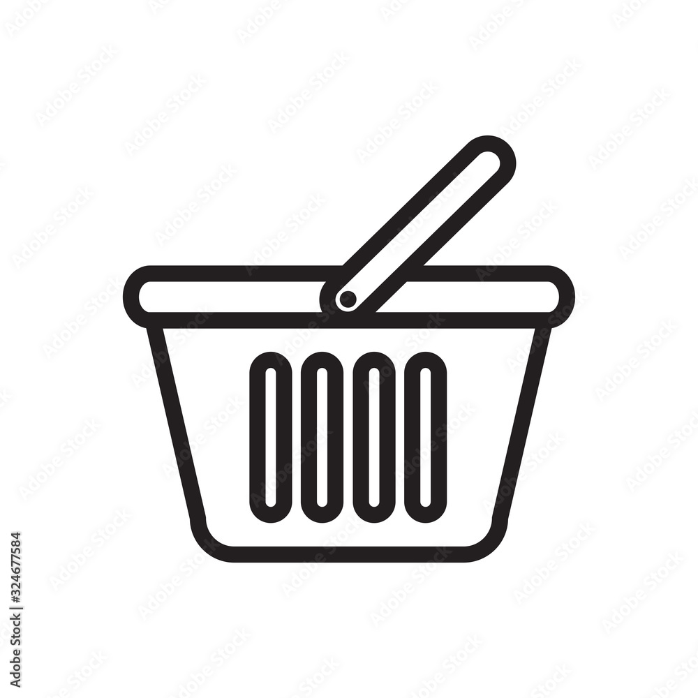 Shopping basket icon Shopping basket icon