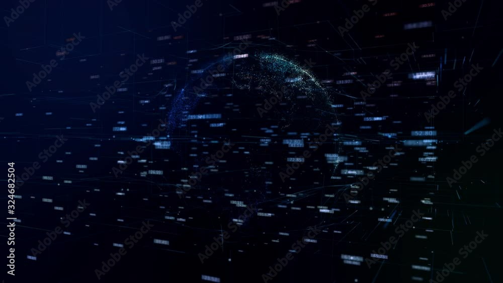 Big data visualization with digital Earth.global network animation